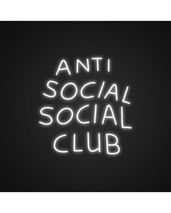Anti Social Social Club Neon Sign Add a touch of attitude to your decor