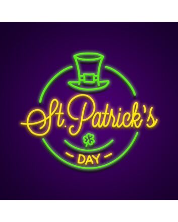 Happy St Patricks Day Neon Sign Celebrate St Patrick's Day with style