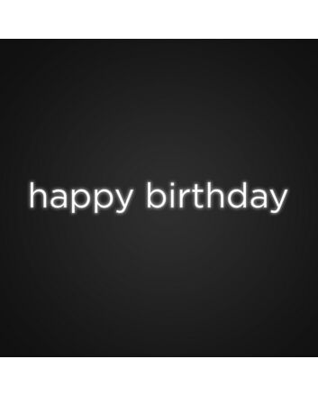 Happy Birthday Custom Neon Sign Make birthdays extra special with a personalized sign