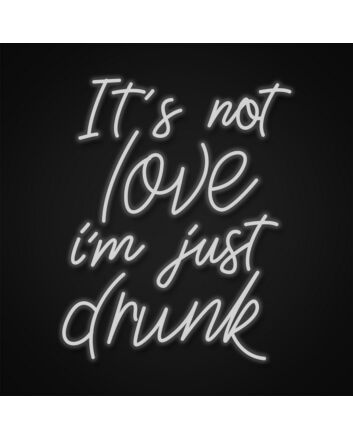 Its Not Love Im Just Drunk Neon Sign Add humor to your social gatherings