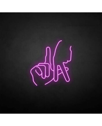 &#39;Gesture&#39; neon sign