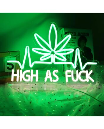 Green Leaf High As Fuck Game Room Bar