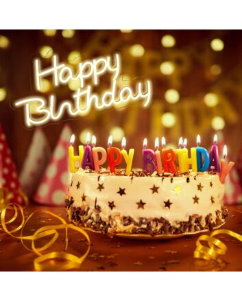 Happy Birthday Neon Sign Party Celebrations