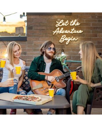 Let the Adventure Begin Neon Sign Kids Room Inspiration
