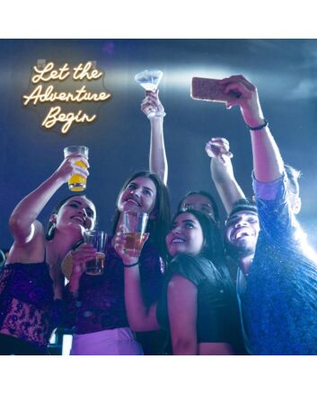 Let the Adventure Begin Neon Sign Kids Room Inspiration