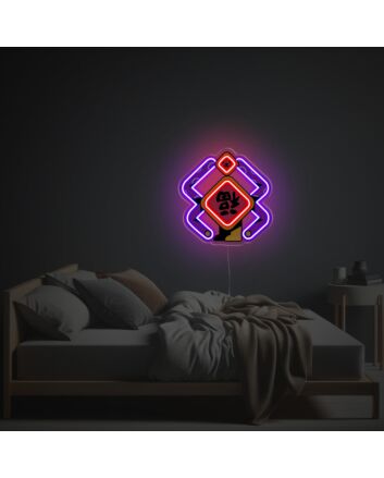 Happiness Couplet Guy LED Neon Acrylic Artwork