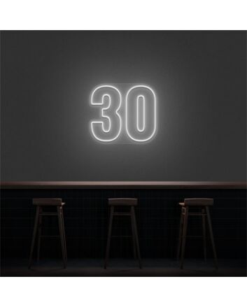 Brighten Up Your Celebration and Office Space with the Versatile 30 LED Neon Number LED Neon Sign