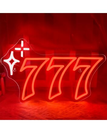 Brighten Up Your Space: 777 LED Neon Sign for Bars, Weddings, and Home Ambiance