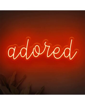 Brighten Up Your Space: Adored LED Neon Sign for Home Decor, Office Vibes, and Party Ambiance.