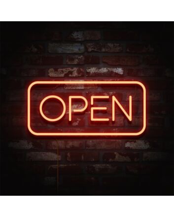Elevate Your Office, Bar, or Store Ambiance with the Versatile Artwork Open LED Neon Sign.