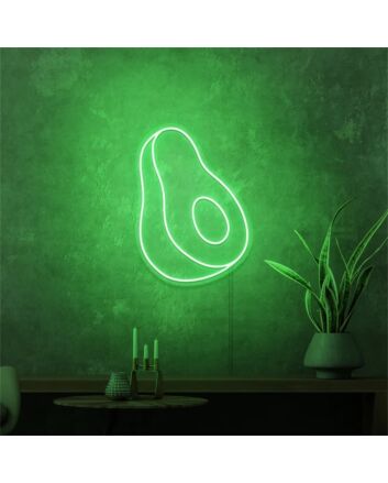 Brighten Up Your Space: Avocado Mini LED Neon Sign Perfect for Home Decor, Office Accents, and Vibrant Party Atmospheres.