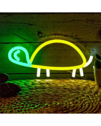 Brighten Your Space with Backboard Turtle LED Neon Light: Perfect for Home Decor, Office Ambiance, and Bar Settings
