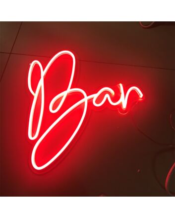 Brighten Your Space: Bar Mini LED Neon Sign, Perfect for Office Decor, Store Fronts, and Festive Celebrations.