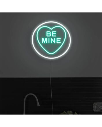 Add a Romantic Glow to Your Wedding, Engagement Party, or Home with the Be Mine LED Neon Sign