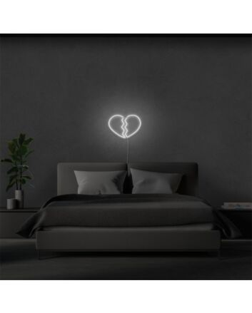 Brighten your home, office, or bar corners with emotions using the Broken Heart LED Neon Sign.