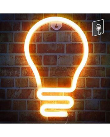 Brighten Up Your Space: Bulb LED Neon Sign for Home Decor, Office Ambiance, Trendy Bars, and Memorable Weddings