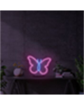 Brighten Up Any Space with Butterfly LED Neon Wall Decoration LED Neon Sign - Perfect for Home Decor, Office Ambiance, Storefronts, Bars, and Weddings.