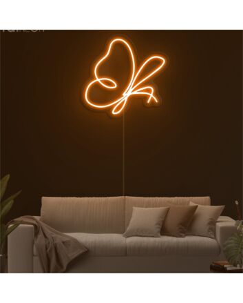 Brighten Your Space: Butterfly Wall Decor LED Neon Sign - Perfect for Home, Office, Weddings, and Celebratory Events.