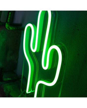 Brighten Up Your Space: Perfect for Home Decor, Office Ambiance, and Trendy Bar Settings with the Cactus Mini LED Neon Sign.