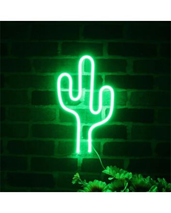 Brighten up your bar, storefront, or wedding ambiance with the vibrant Cactus Ultra-Bright LED Neon Sign.