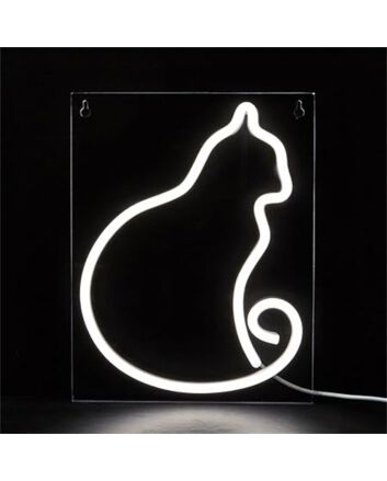 Brighten up your living space, office, or storefront with the whimsical charm of the Cat LED Neon Sign.