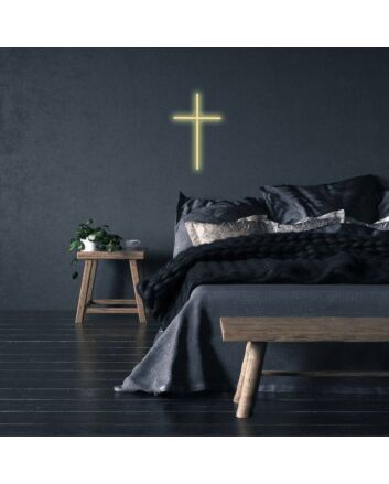 Brighten Your Sacred Spaces and Celebrate Faith with the Christian Cross LED Neon Sign - Perfect for Home Decor, Church Events, and Weddings.
