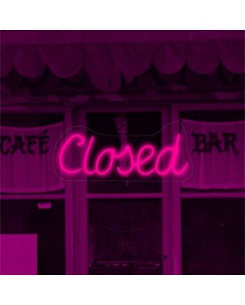 Brighten Your Bar, Office, or Storefront with the Versatile Closed LED Neon Sign.
