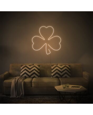 Brighten Your Space: Clover LED Neon Sign for Office, Bar, and Wedding Ambiance.