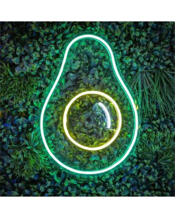 Brighten Up Your Space: Crazy Avocado LED Neon Sign for Home, Bars, and Party Ambiance