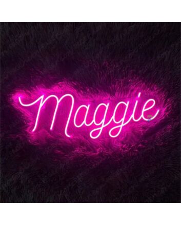 Brighten Up Your Space: Custom Maggie LED Night Light Name LED Neon Sign for Home, Office, and Special Events.