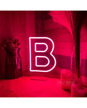 Brighten Up Your Birthday Bash, Bar, or Bedroom with the Versatile Customized LED Neon Light Letter B Neon Sign.