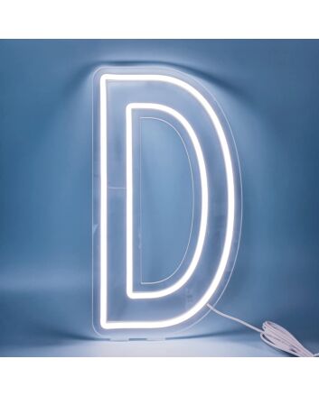 Brighten Your Office, Store, or Wedding with Personalized Charm Using the Customized LED Neon Light Letter D LED Neon Sign.