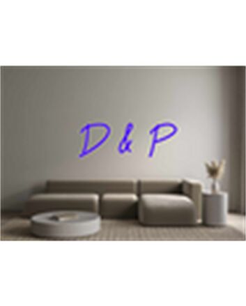 Brighten Your Space: Customized LED Neon Light Letter D and P LED Neon Sign for Chic Home Decor, Trendy Offices, and Vibrant Bar Settings.