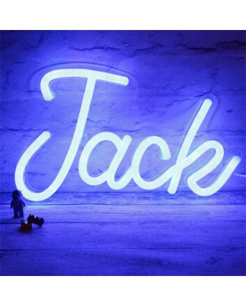 Brighten Your Bar, Office, or Wedding Ambiance with the Customized LED Neon Light Name Jack LED Neon Sign.