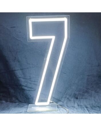 Celebrate in style: Perfect for Birthdays, Weddings, and Bar Decor with the Customized LED Neon Light Number 7 Birthday LED Neon Sign.