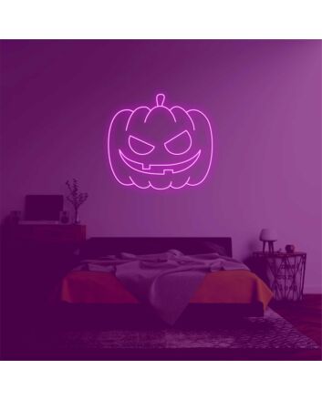 Pumpkin Head&#39; neon sign