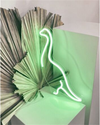 Brighten Your Space: Dino LED Neon Sign for Creative Home Decor, Playful Office Atmosphere, and Vibrant Party Themes