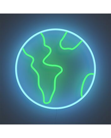 Enhance Your Space: Brighten Up Your Home, Office, or Party Venue with the Earth LED Neon Sign.