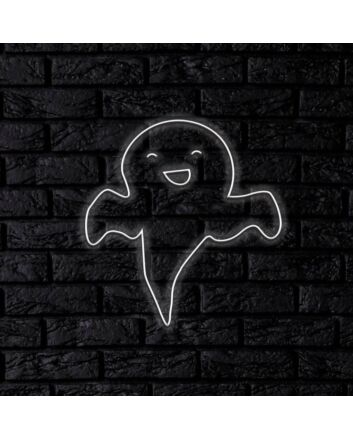 Transform Your Space: Ghost LED Neon Sign Perfect for Home Decor, Bars, Weddings, and Office Ambiance