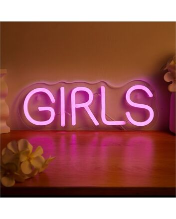 Brighten Up Your Bedroom, Salon, or Birthday Bash with the Girls Styling LED Neon Sign.