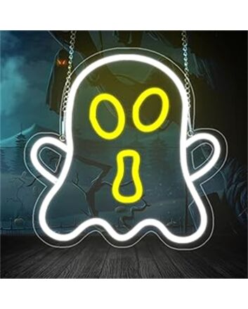 Add a spooky glow to your Halloween celebrations and decor with the Halloween Ghost LED Neon Sign, perfect for parties, home, and haunted attractions.