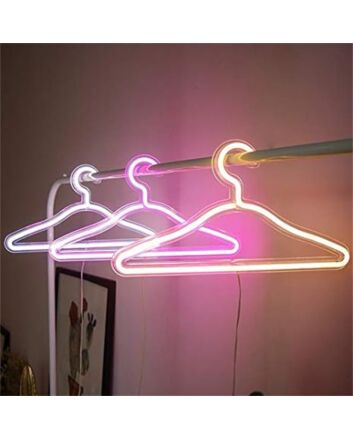 Elevate your wedding, office, and store ambiance with the Hanger LED Neon Sign.