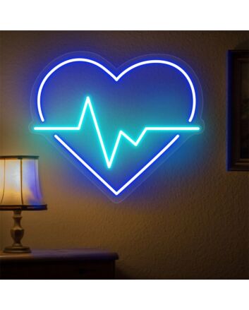 Bring romance and cool vibes to your bedroom, bar, or event with the Heart and Wave LED Neon Sign.