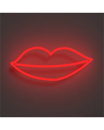 Brighten Up Your Bedroom, Bar, or Beauty Salon with the Lively Kissy Lips LED Neon Sign.