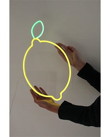 Brighten Up Any Space: LED Lemon LED Neon Sign for Bars, Weddings, and Home Ambiance.