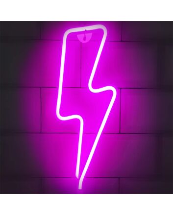 Brighten Up Your Bar, Office, and Home Décor with the Vibrant LED Neon Lightning LED Neon Sign.