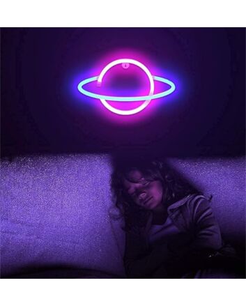 Bring cosmic charm to your home, office, or event space with the Lumoonosity Planet LED Neon Sign.