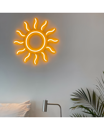 Cute sun neon sign