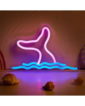 Add a Splash of Fantasy to Any Room, Party, or Event with the Mermaid Tail LED Neon Sign.