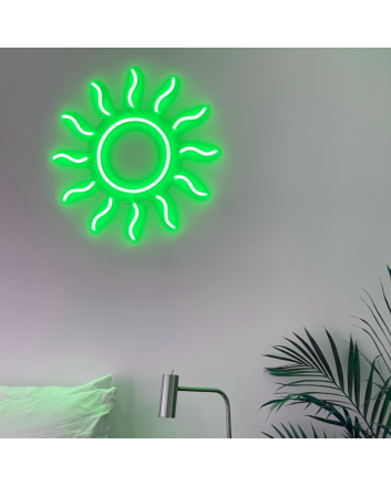 Cute sun neon sign